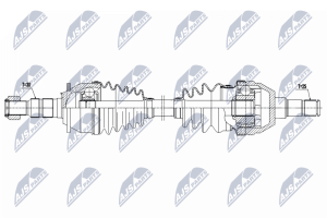 Приводний вал Opel Zafira C 1.4T 11-