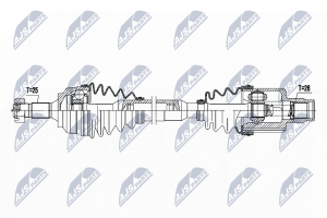 Приводной вал Peugeot 207 1.6 07-, 2008 1.2Vti,1.6Hdi,1.6Vti 13-