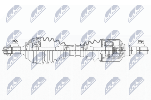 Приводний вал Peugeot 208 1.6Hdi 13-, Citroen C3 Ii 1.6Hdi 16-