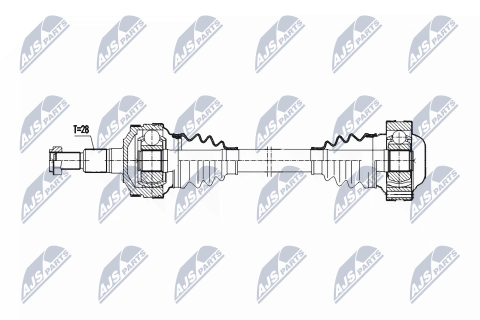 Приводной вал Porsche Boxster 2.5 96-99, 2.7 99-04 Приводной вал Porsche Boxster 2.5 96-99, 2.7 99-04