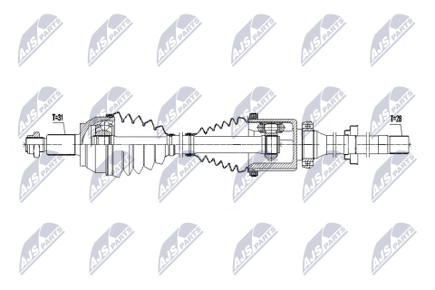 Приводной вал Range Rover Evoque 2.2Td 4Wd 11- Приводной вал Range Rover Evoque 2.2Td 4Wd 11-