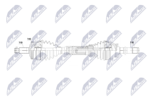 Приводний вал Range Rover Iii L322 02-, Range Rover Sport L320 05-