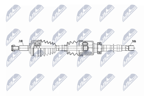 Приводний вал Renault 1.2Tce Megane Iii 12-, Scenic,Grand Scenic Iii 12- Приводний вал Renault 1.2Tce Megane Iii 12-, Scenic,Grand Scenic Iii 12-