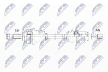 Приводний вал Renault Clio Iii 1.2 05-, Modus