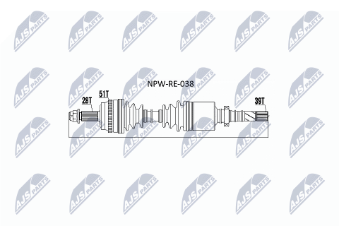 Приводний вал Renault Master Ii 2.5D 06- , Opel Movano 2,5 Cdti, Nissan Interstar 2,5 06- Приводний вал Renault Master Ii 2.5D 06- , Opel Movano 2,5 Cdti, Nissan Interstar 2,5 06-