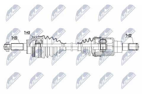Приводний вал Suzuki Swift Iv 1.2 10-, Alto 1.0 09-, Nissan Pixo 1.0 09-