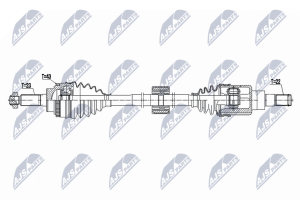 Приводний вал Suzuki Swift Iv 1.2 10-, Alto 1.0 09-, Nissan Pixo 1.0 09-