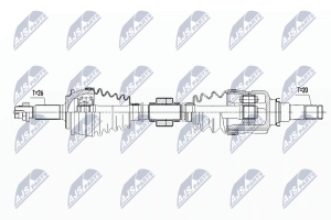 Приводний вал Toyota Avensis T27 1.6 08-, 1.8 Mtm