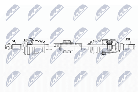 Приводний вал Toyota Avensis T27 1.6 08-, 1.8 Mtm6 Приводний вал Toyota Avensis T27 1.6 08-, 1.8 Mtm6