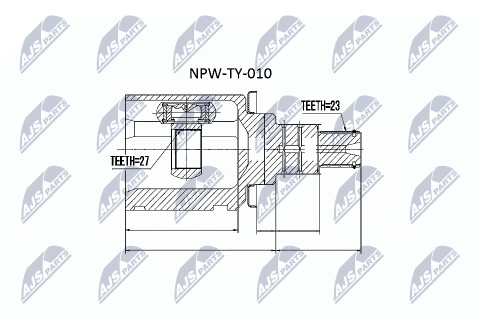 Шарнирный комплект, приводной вал Toyota Rav-4 2.0,2.0D,2.4 00-05, Lexus Rx300 03-08 Шарнирный комплект, приводной вал Toyota Rav-4 2.0,2.0D,2.4 00-05, Lexus Rx300 03-08