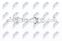 Приводний вал Toyota Rav4 2.2D-4D 2Wd,4Wd 06-12