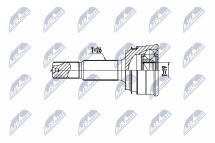Шарнирный комплект, приводной вал Toyota Rav4 4Wd 06-19, Yaris Cross 1.5Awd 20-, Lexus Nx300H 18-, Ux250H E-Four 18-