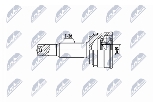 Шарнирный комплект, приводной вал Toyota Rav4 4Wd 06-19, Yaris Cross 1.5Awd 20-, Lexus Nx300H 18-, Ux250H E-Four 18-