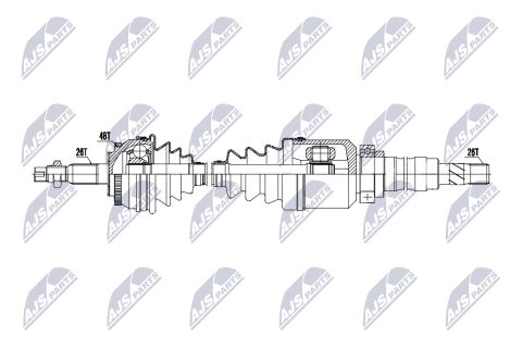 Приводний вал Volvo 850 91-, S70 96-, V70 95-, C70 97- Приводний вал Volvo 850 91-, S70 96-, V70 95-, C70 97-