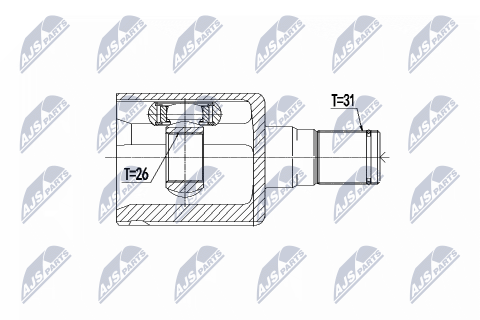 Комплект шарнірів, приводний вал Volvo S80 2.5T 2007-2013 At Lh Volvo S60 Ii D3 Комплект шарнірів, приводний вал Volvo S80 2.5T 2007-2013 At Lh Volvo S60 Ii D3
