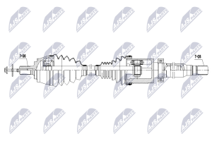 Приводний вал Volvo V40 D3,D4,T5 12-, V40 Cross Country D3,D4,T4,T4 Awd,T5 12-