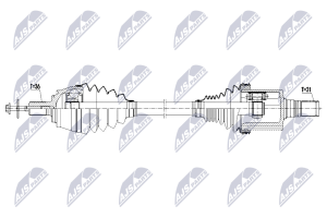 Приводний вал Volvo V40 D4,D4 Polestar,T5,T5 Drive-E Polestar 14-, V40 Cross Country T4 Awd,T5 Awd 14-