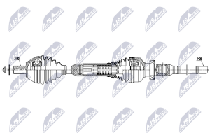 Приводной вал Volvo Xc60 Awd 2.4D3,D4 163Km 08-, D4 181Km 13-,D4 190Km 15-, D5 230Km 14-, D5 220Km 15-, 2.5T T5 Awd 14-
