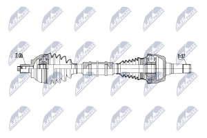 Приводний вал Vw 1.5Tsi Arteon 17-, Tiguan 19-, Caddy V 20-, Skoda Karoq, Superb Iii, Audi Q3 35Tfsi, Seat Ateca, Cupra Formentor 20-