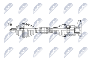 Приводний вал Vw 4Motion Arteon 2.0Tdi 17-, Passat Alltrack 2.0Tsi 15-, Tiguan 2.0Tdi 16-, Skoda Kodiaq 4X4 2.0Tdi,2.0Tsi 16-, Audi Q3 Quattro 35Tdi,40Tdi 18-