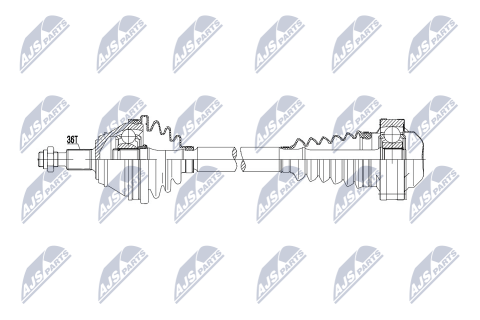 Приводной вал Vw 4Motion Golf Iv, Bora, Skoda Octavia I 4X4, Audi A3 Quattro 96- Приводной вал Vw 4Motion Golf Iv, Bora, Skoda Octavia I 4X4, Audi A3 Quattro 96-