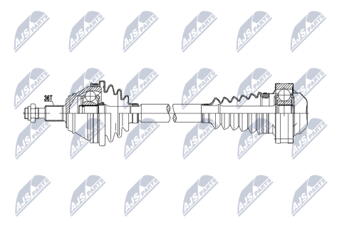 Приводний вал Vw 4Motion Golf Iv, Bora, Skoda Octavia I 4X4, Audi A3 Quattro 96- Приводний вал Vw 4Motion Golf Iv, Bora, Skoda Octavia I 4X4, Audi A3 Quattro 96-