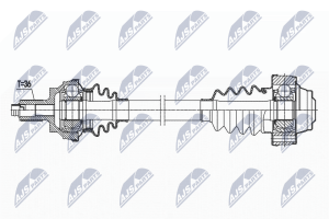 Приводний вал Vw 4Motion Passat 14-, Arteon 17-, Tiguan 16-, T-Roc 17-, Skoda 4X4 Superb Iii 15-, Kodiaq 16-, Audi Quattro Q2 16-, Tt 14-, Seat Tarraco 18-
