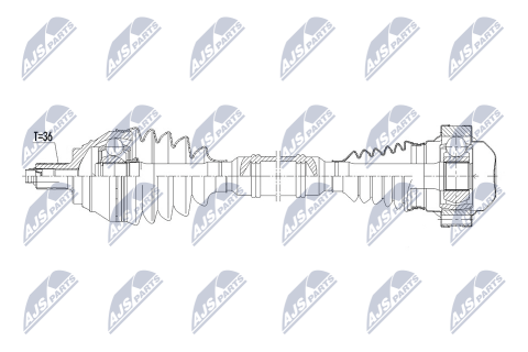Приводной вал Vw Golf V 1.4Tsi 05-, Touran 1.4Tsi 06-, Jetta Iii 1.4Tsi 06-