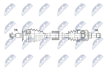 Приводний вал Vw Polo 1.0 17-, Skoda Fabia 1.0 21-, Seat Ibiza 1.0 17-