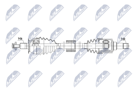 Приводний вал Vw Polo 1.0 17-, Skoda Fabia 1.0 21-, Seat Ibiza 1.0 17-