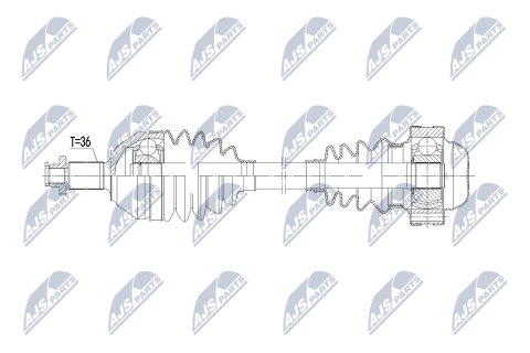 Приводной вал Vw Polo 1.6Tdi 17-, Skoda Kamiq 1.6Tdi 19-, Seat Ibiza 1.6Tdi 17-