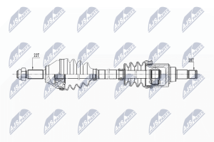 Приводной вал Vw Up 11-, Skoda Citigo 11-, Seat Mii 11-