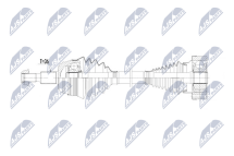 Приводний вал Audi A3 Quattro 96-, Tt Quattro 98-, Golf Iv 4Motion 97- Bora 4Motion 98-, Seat Leon 4Wd 99- Приводний вал Audi A3 Quattro 96-, Tt Quattro 98-, Golf Iv 4Motion 97- Bora 4Motion 98-, Seat Leon 4Wd 99-