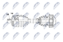 Приводной вал Audi A4 1.6 B6,B7 00-, Seat Exeo 1.6 08-