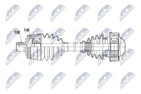 Приводний вал Audi A4 1.6 B6,B7 00-, Seat Exeo 1.6 08- Приводний вал Audi A4 1.6 B6,B7 00-, Seat Exeo 1.6 08-