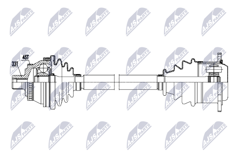 Приводной вал Audi A4 1.9Tdi 00-, Vw Passat 1.9Tdi 99-, Skoda Superb I 1.9Tdi 02- Приводной вал Audi A4 1.9Tdi 00-, Vw Passat 1.9Tdi 99-, Skoda Superb I 1.9Tdi 02-
