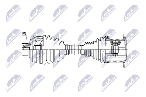Приводний вал Audi A4 B9 8W 16-, A5 B9 16- Приводний вал Audi A4 B9 8W 16-, A5 B9 16-