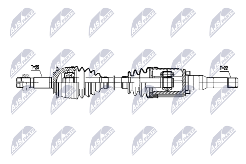 Приводной вал Chevrolet Aveo 1.4,1.6 11-, Sonic 1.8 12-