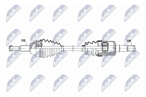 Приводний вал Chrysler Grand Voyager 2.8Crd,3.3,3.8 07-, Lancia Voyager 2.8Crd 11-, Vw Routan 3.8 09- Приводний вал Chrysler Grand Voyager 2.8Crd,3.3,3.8 07-, Lancia Voyager 2.8Crd 11-, Vw Routan 3.8 09-