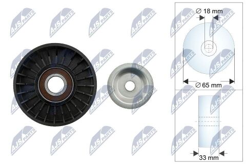 Відвідний/напрямний ролик, клиновий ремінь Chrysler, Dodge, Jeep Cherokee 1998-2001 2.5 Td