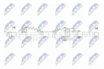 Приводний вал Citroen C3 Aircorss Ii 17-, Opel Crossland,X 17- Приводний вал Citroen C3 Aircorss Ii 17-, Opel Crossland,X 17-