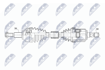 Приводний вал Dodge Journey 2.0Crd 08-, Fiat Freemont 2.0Jtd 11-