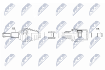 Приводний вал Dodge Journey 2.4,2.7 07-20, Fiat Freemont 2.4 11-