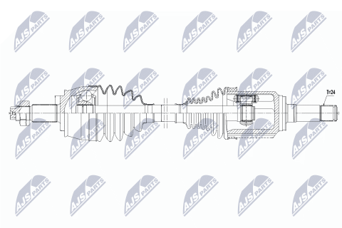 Приводний вал Fiat Doblo 1.6D Multijet 10-, Opel Combo 1.6Cdti 12- Приводний вал Fiat Doblo 1.6D Multijet 10-, Opel Combo 1.6Cdti 12-
