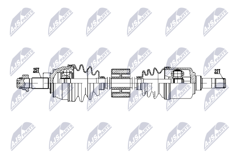 Приводной вал Fiat Panda 1.4, 1.3D Multijet 06-