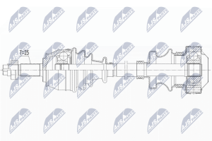 Приводний вал Fiat Stilo 1.8I,1.9Jtd 80Km 01-, 1.9D Multijet 100Km 05-