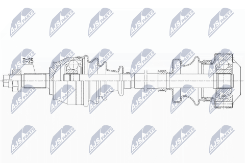 Приводний вал Fiat Stilo 1.8I,1.9Jtd 80Km 01-, 1.9D Multijet 100Km 05- Приводний вал Fiat Stilo 1.8I,1.9Jtd 80Km 01-, 1.9D Multijet 100Km 05-