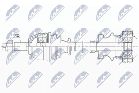 Приводний вал Fiat Stilo 1.8I,1.9Jtd 80Km 01-, 1.9D Multijet 100Km 05- Приводний вал Fiat Stilo 1.8I,1.9Jtd 80Km 01-, 1.9D Multijet 100Km 05-