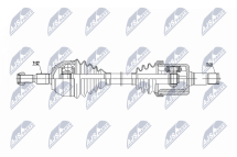 Приводной вал Ford Kuga 2.0Tdci 2Wd,4Wd 08-