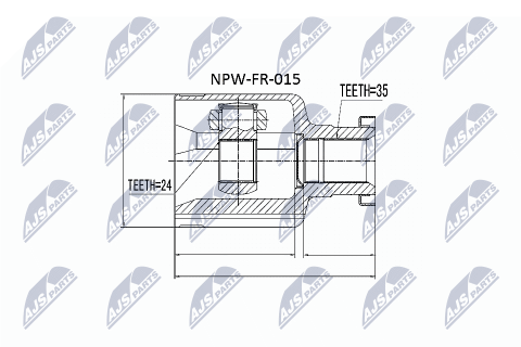 Шарнирный комплект, приводной вал Ford Windstar 3.8 Шарнирный комплект, приводной вал Ford Windstar 3.8